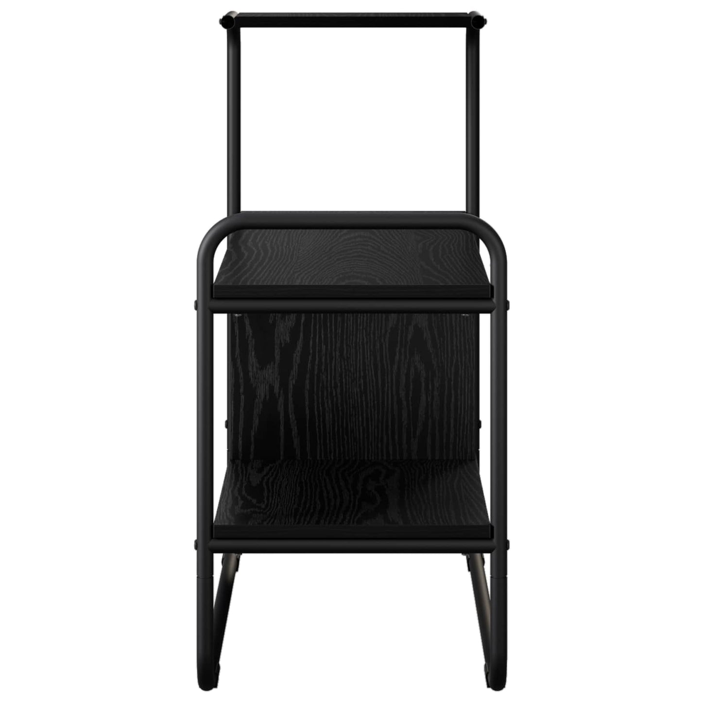 Console Table Black Oak 80 x 35 x 75 cm Engineered Wood