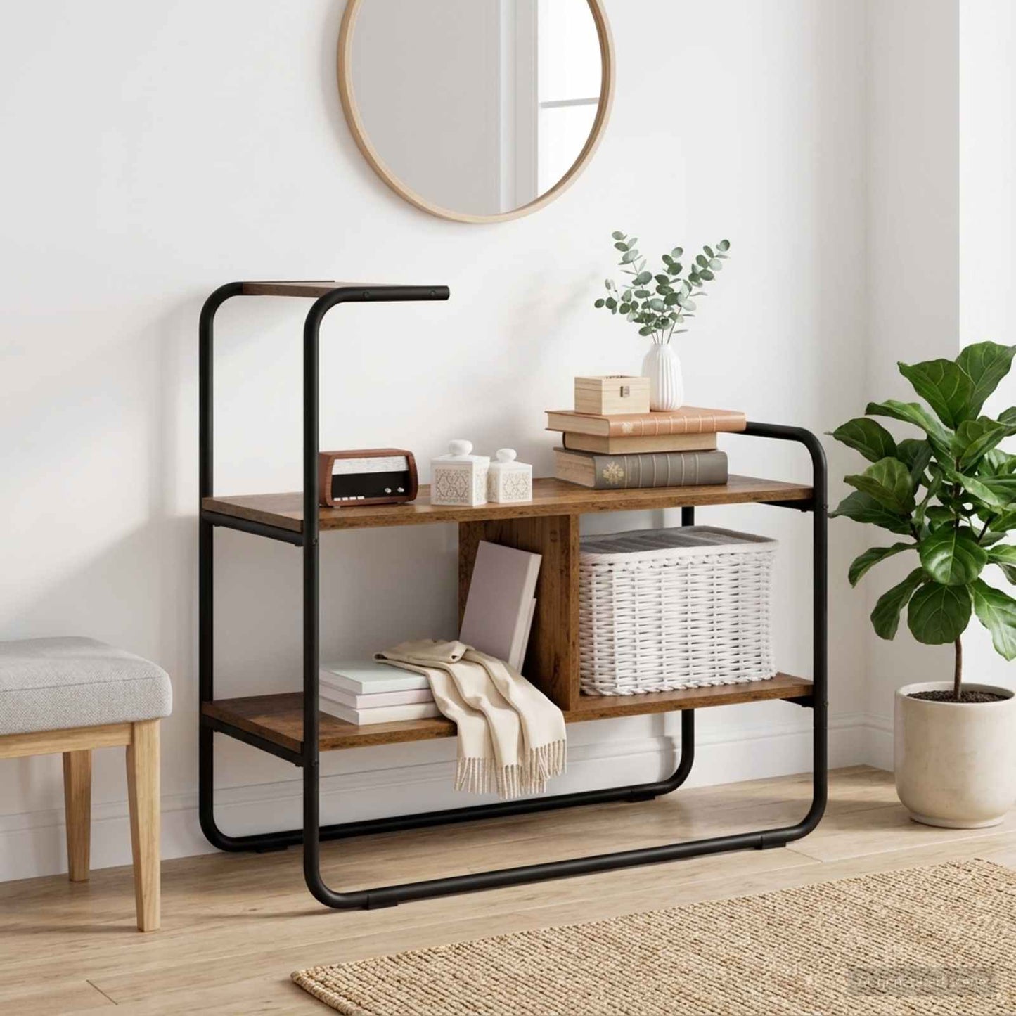 Console Table Old Wood 80 x 35 x 75 cm Engineered Wood