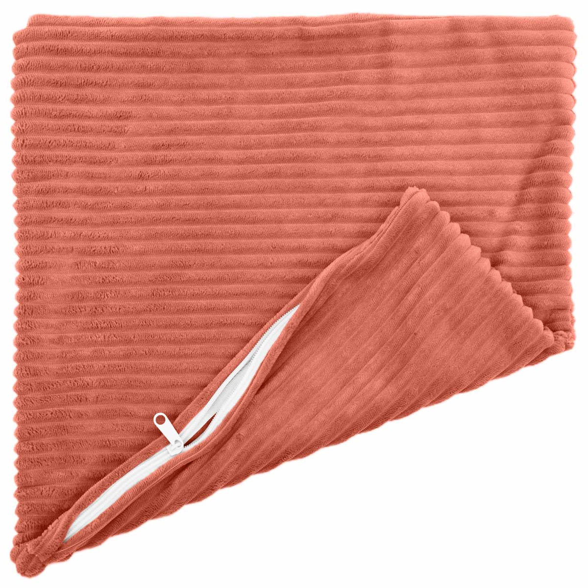 Cushion Cover 6 pcs HEERLEN Red Orange 30 x 30 cm Corduroy