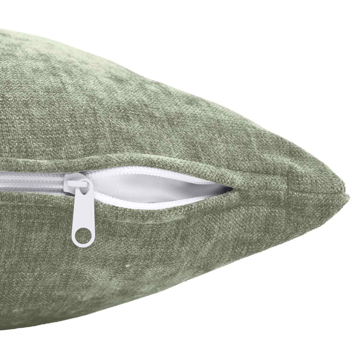 Cushion Cover 6 pcs HEERLEN Green 30 x 50 cm Chenille Fabric