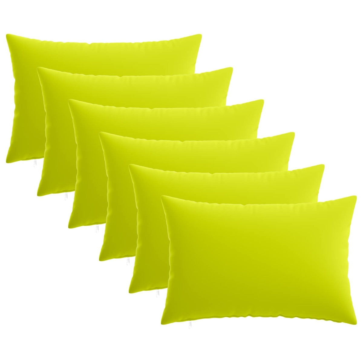 Cushion Cover 6 pcs HEERLEN Bright Green 30 x 50 cm Polyester