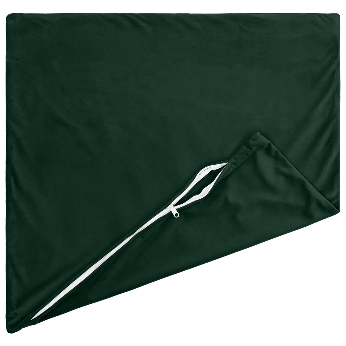 Cushion Cover 6 pcs HEERLEN Dark Green 35 x 35 cm Velvet
