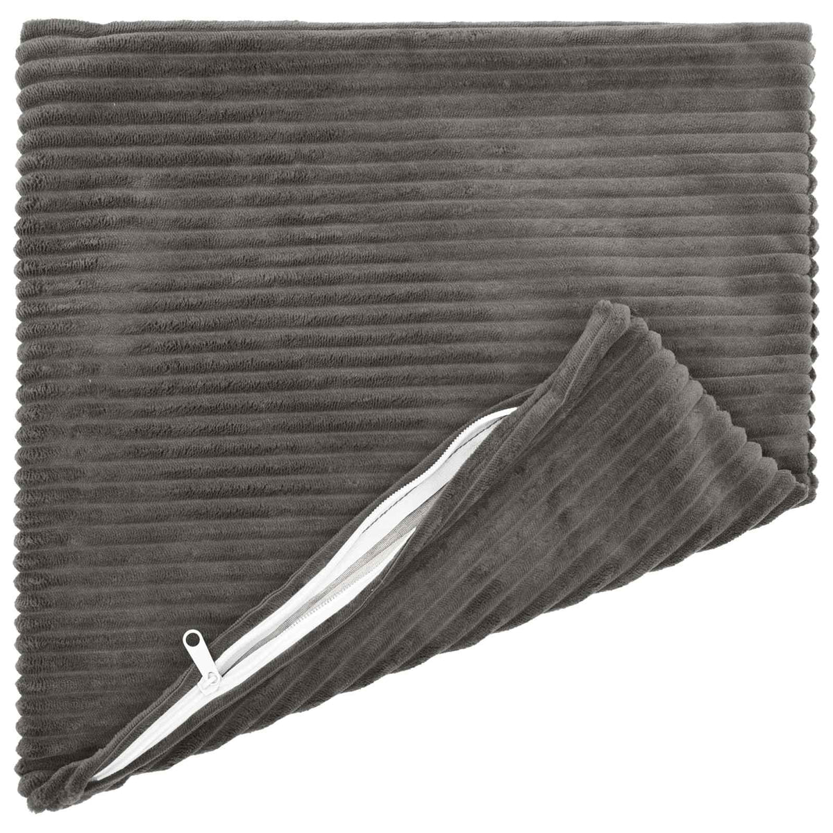 Cushion Cover 6 pcs HEERLEN Dark Grey 35 x 35 cm Corduroy