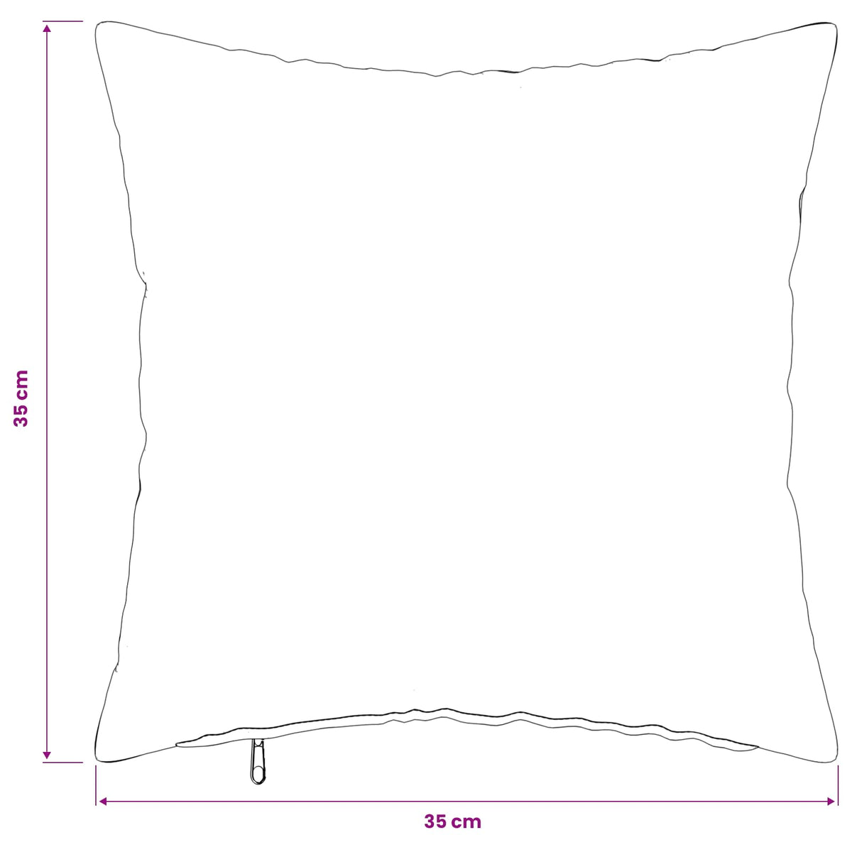 Cushion Cover 6 pcs HEERLEN Taupe 35 x 35 cm Microfiber Fleece