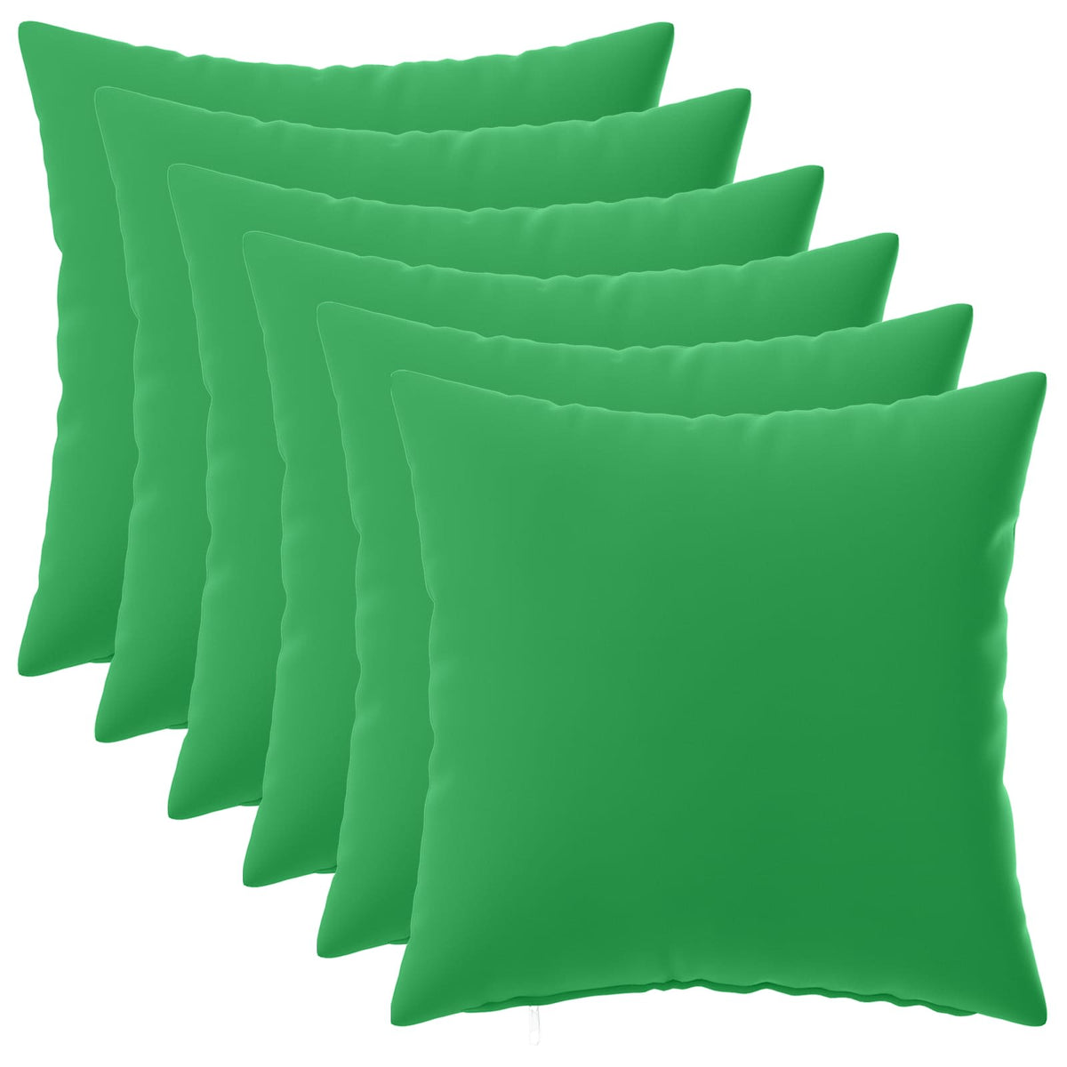 Cushion Cover 6 pcs HEERLEN Green 35 x 35 cm Polyester