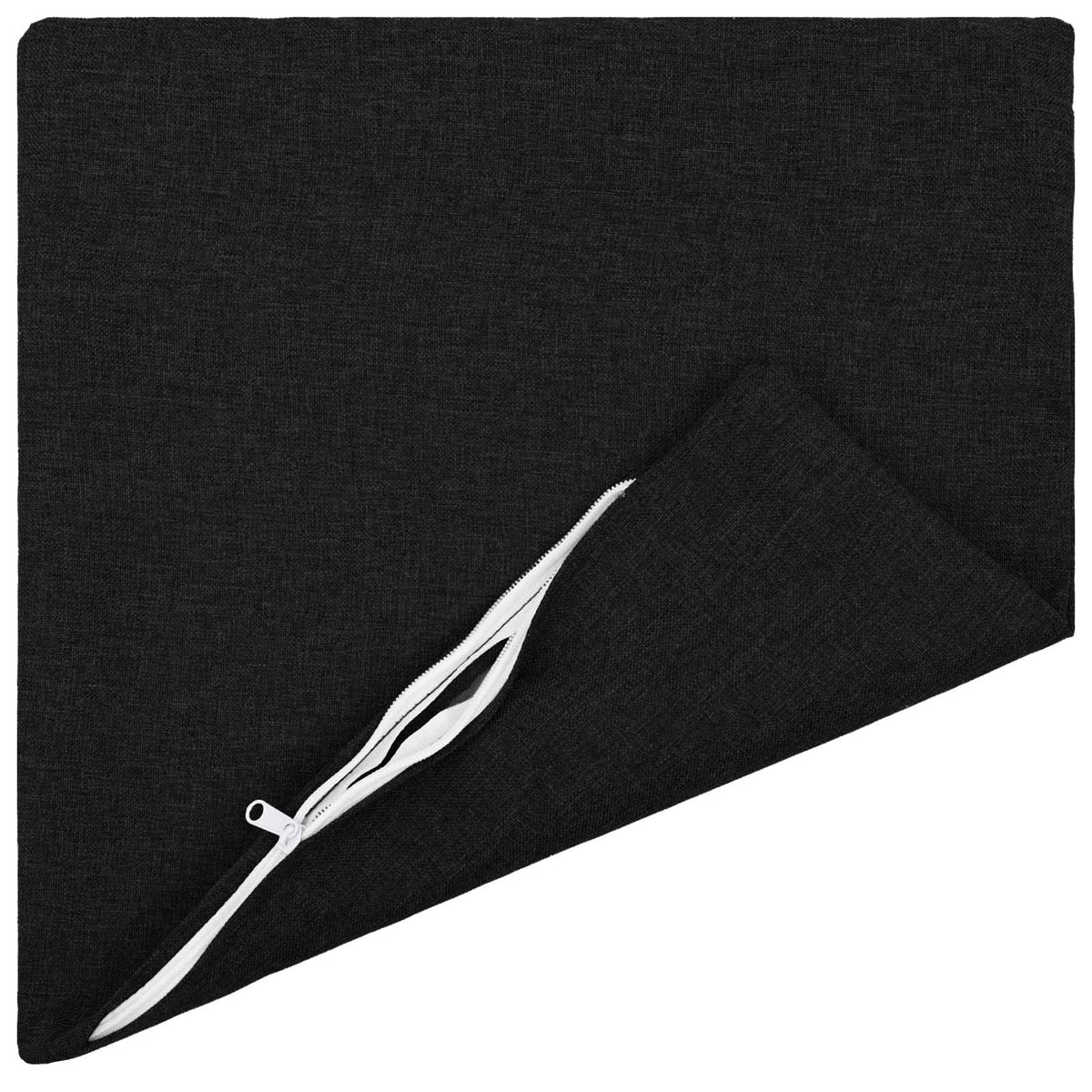 Cushion Cover 12 pcs HEERLEN Black 40 x 40 cm Fabric