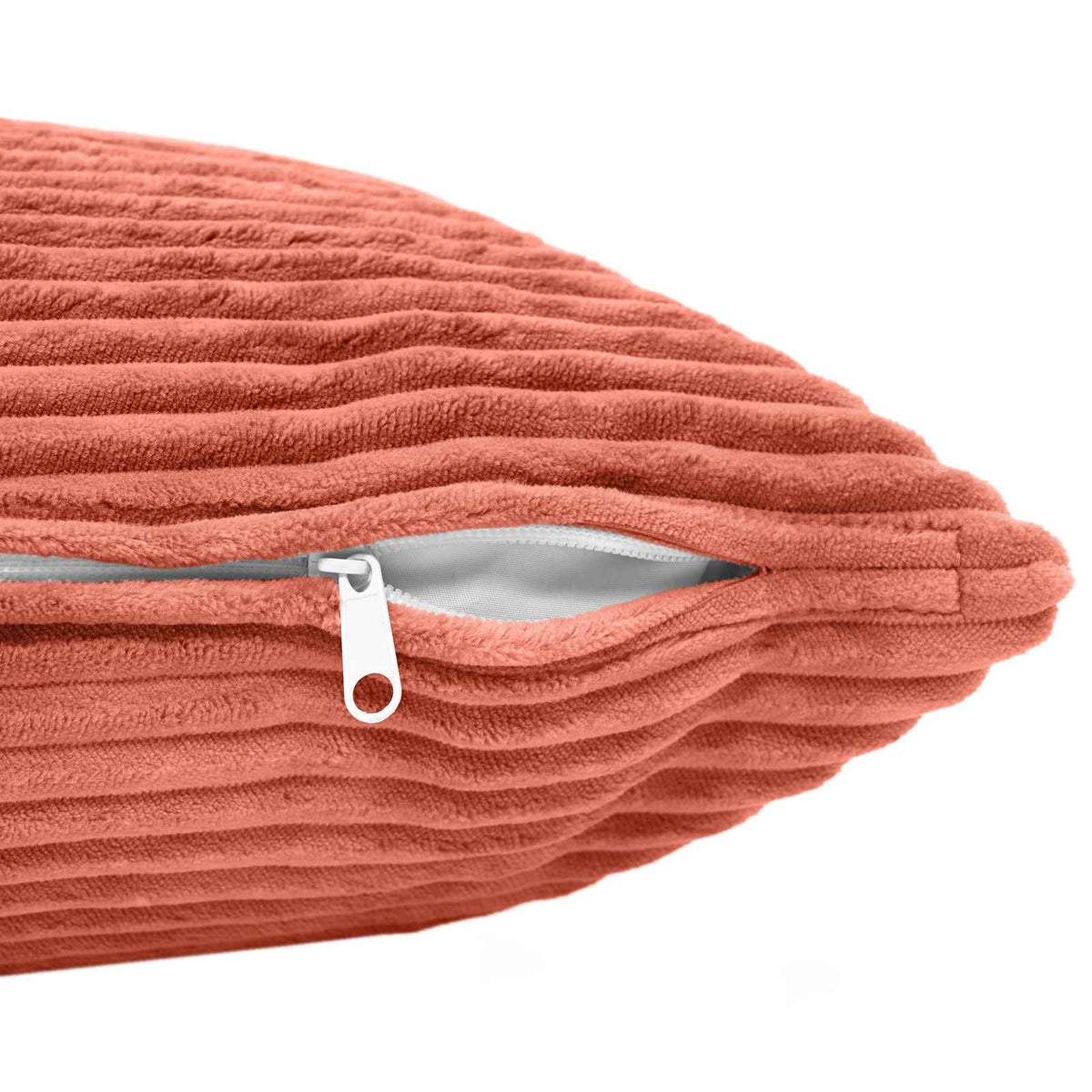 Cushion Cover 6 pcs HEERLEN Red Orange 40 x 40 cm Corduroy