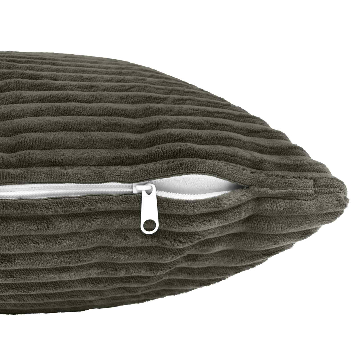 Cushion Cover 6 pcs HEERLEN Anthracite 40 x 40 cm Corduroy