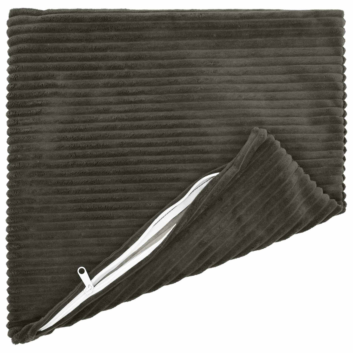 Cushion Cover 6 pcs HEERLEN Anthracite 40 x 40 cm Corduroy