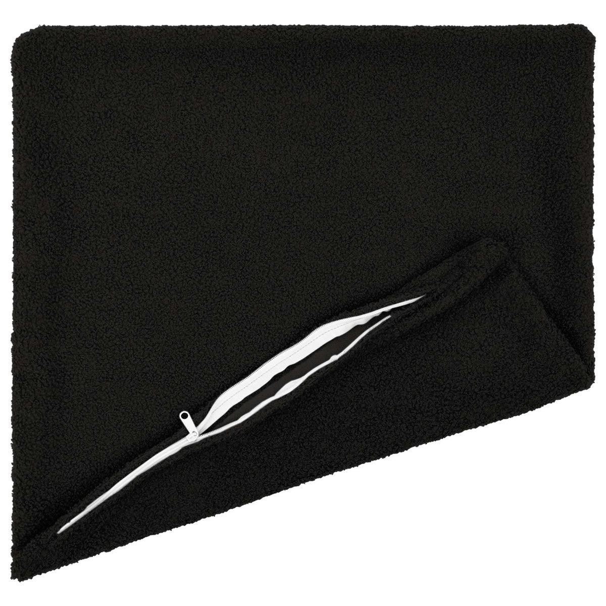 Cushion Cover 6 pcs HEERLEN Black 40 x 40 cm Bouclé