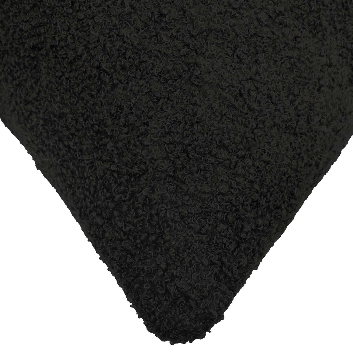 Cushion Cover 12 pcs HEERLEN Black 40 x 40 cm Bouclé