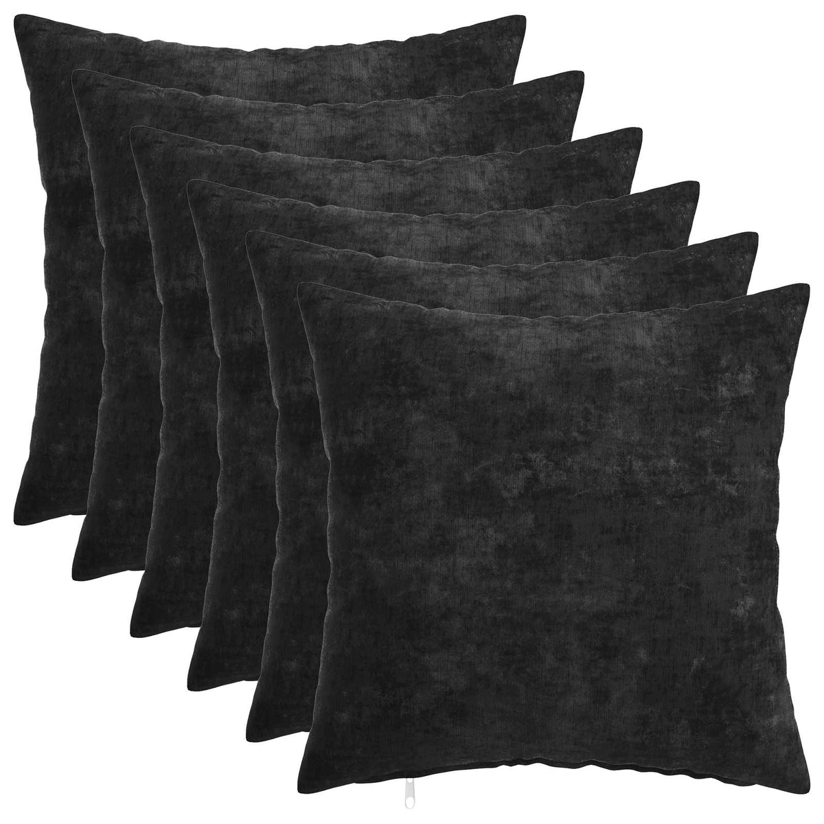 Cushion Cover 6 pcs HEERLEN Anthracite 40 x 40 cm