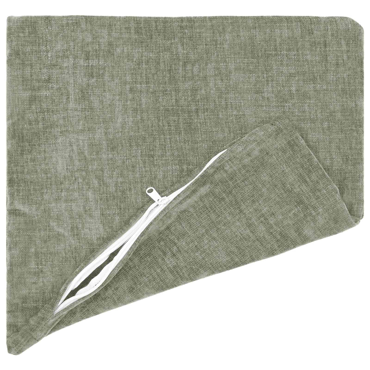 Cushion Cover 2 pcs HEERLEN Green 40 x 40 cm Chenille Fabric