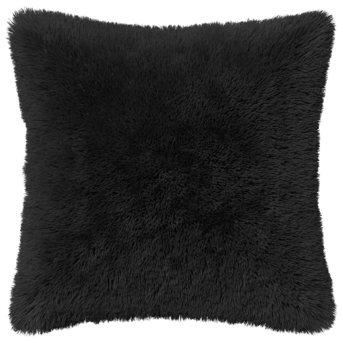 Cushion Cover 6 pcs HEERLEN Black 40 x 40 cm PV Fleece