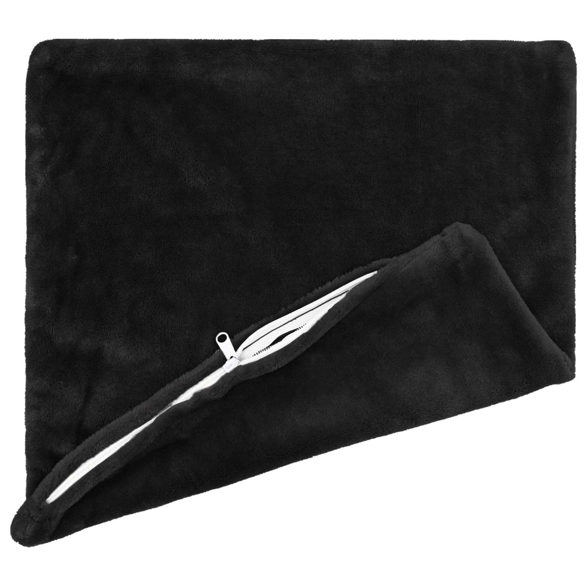 Cushion Cover 6 pcs HEERLEN Black 40 x 40 cm Flannel
