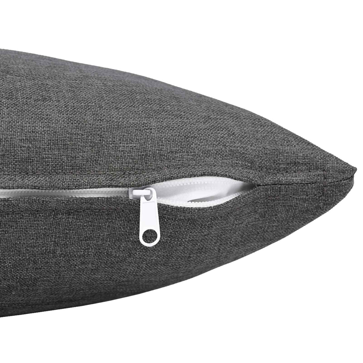 Cushion Cover 2 pcs HEERLEN Light Grey 40 x 145 cm Fabric