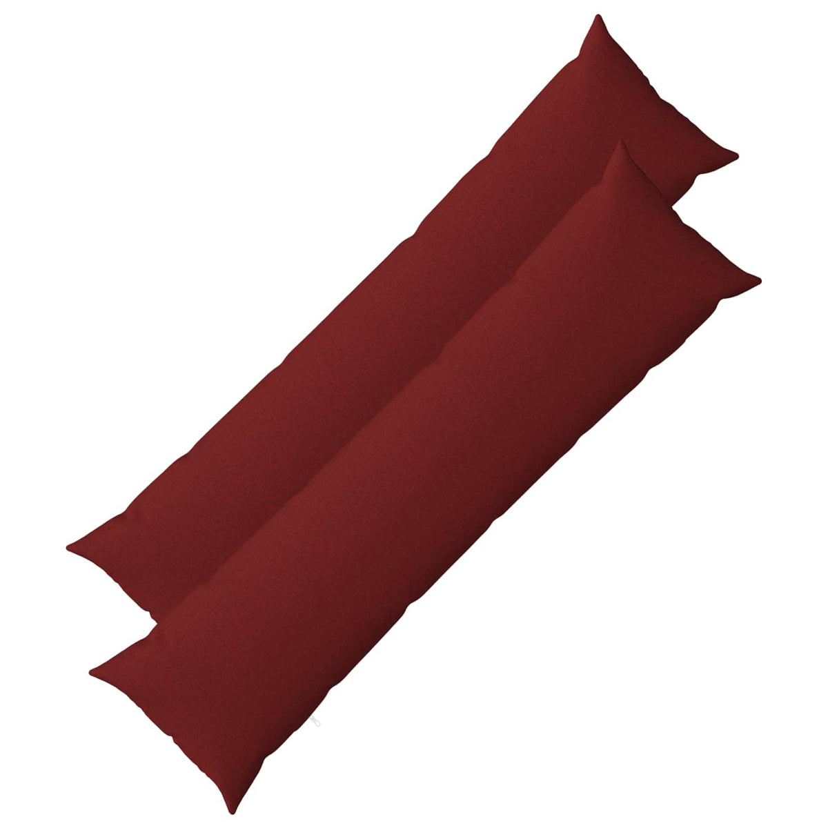 Cushion Cover 2 pcs HEERLEN Wine Red 40 x 145 cm Fabric