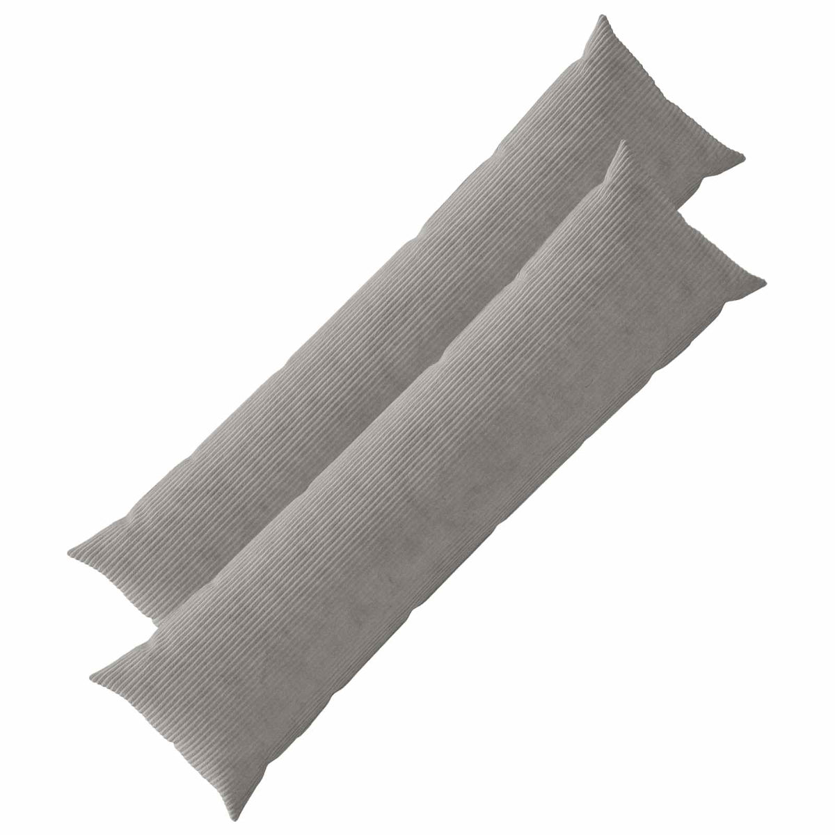Cushion Cover 2 pcs HEERLEN Light Grey 40 x 145 cm Corduroy