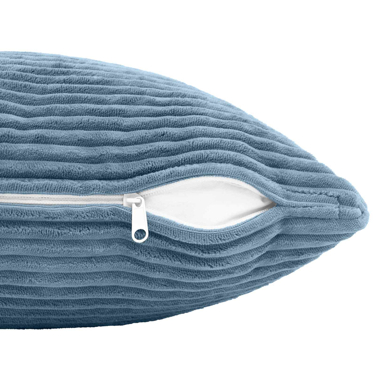 Cushion Cover 2 pcs HEERLEN Blue 40 x 145 cm Corduroy