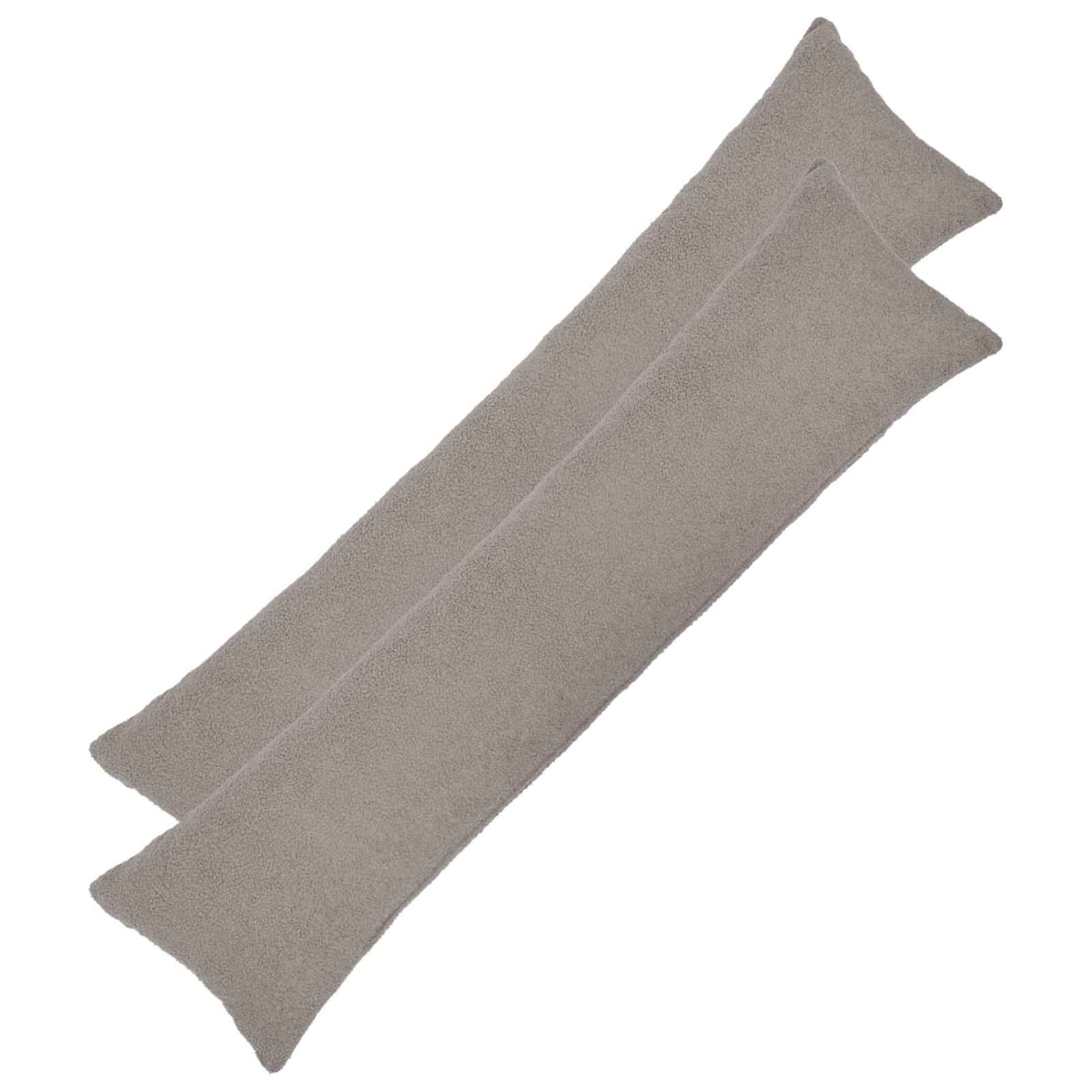 Cushion Cover 2 pcs HEERLEN Light Grey 40 x 145 cm Bouclé