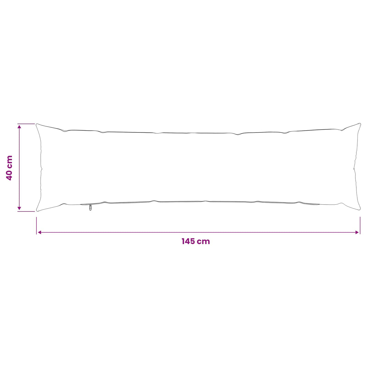 Cushion Cover 2 pcs HEERLEN Light Grey 40 x 145 cm Bouclé
