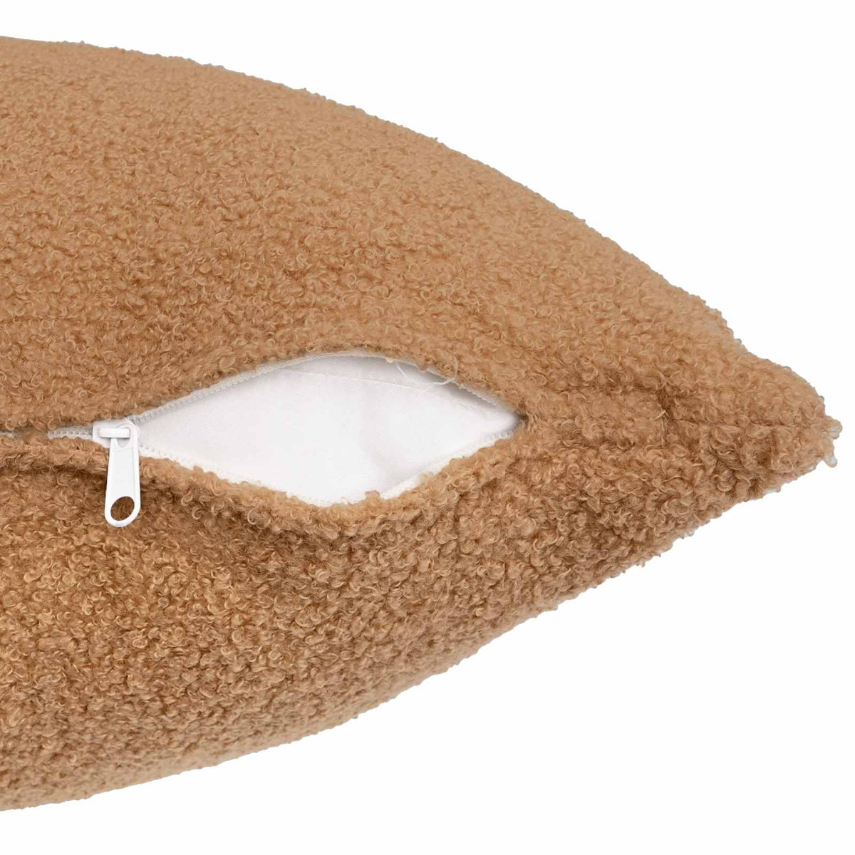 Cushion Cover HEERLEN Beige 40 x 145 cm Bouclé