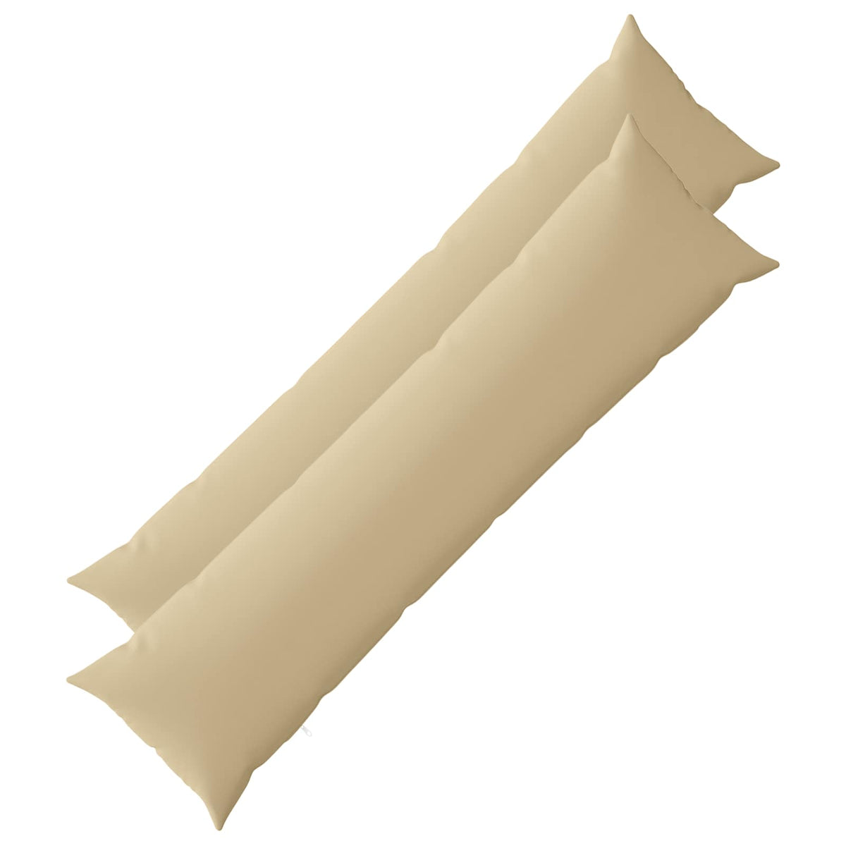 Cushion Cover 2 pcs HEERLEN Beige 40 x 145 cm Polyester