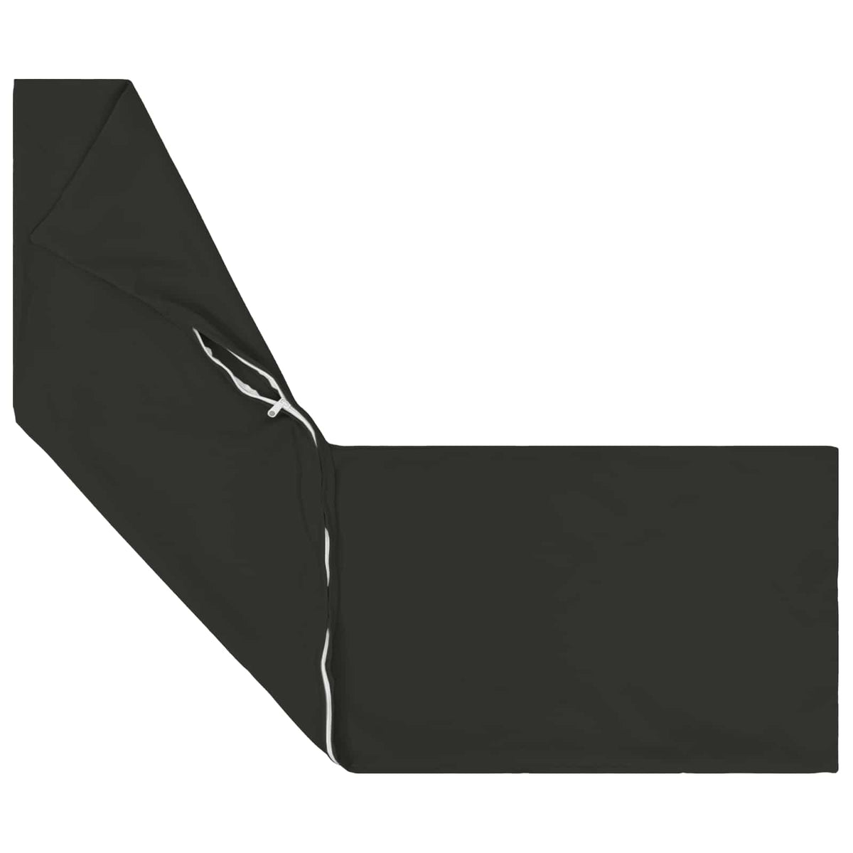 Cushion Cover 2 pcs HEERLEN Black 40 x 145 cm Polyester