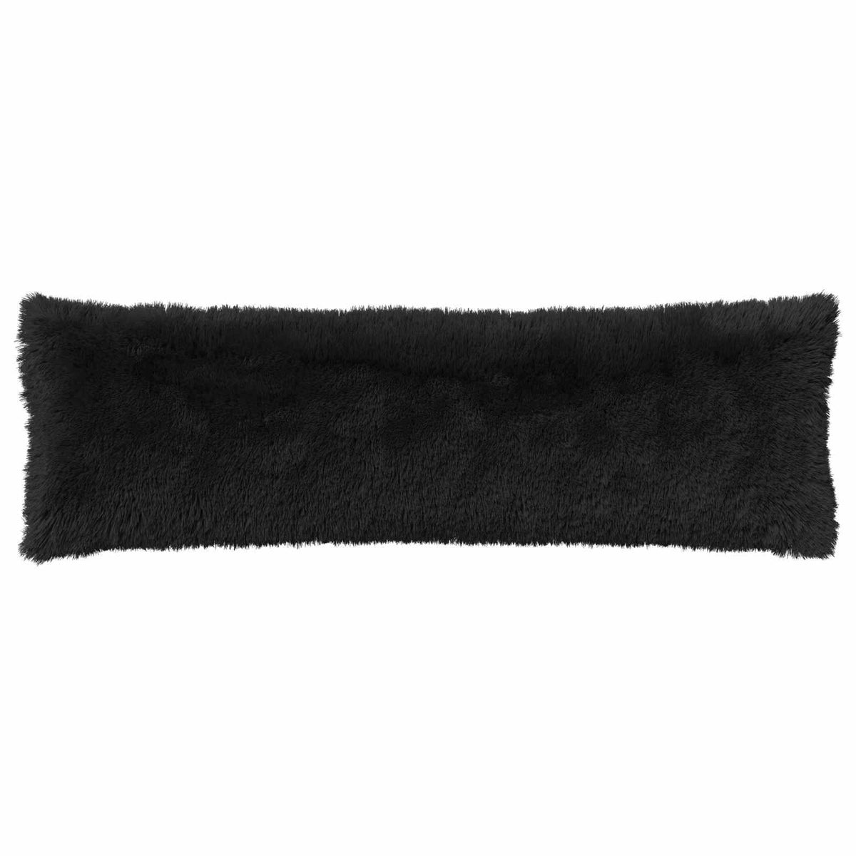 Cushion Cover HEERLEN Black 40 x 145 cm PV Fleece