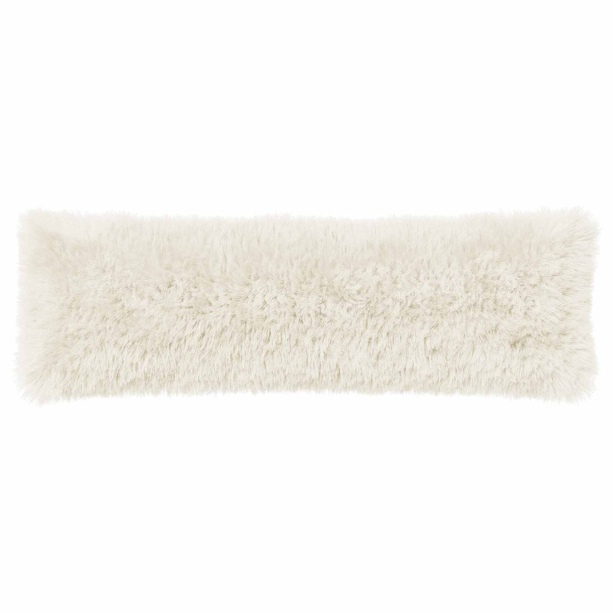 Cushion Cover HEERLEN White 40 x 145 cm PV Fleece