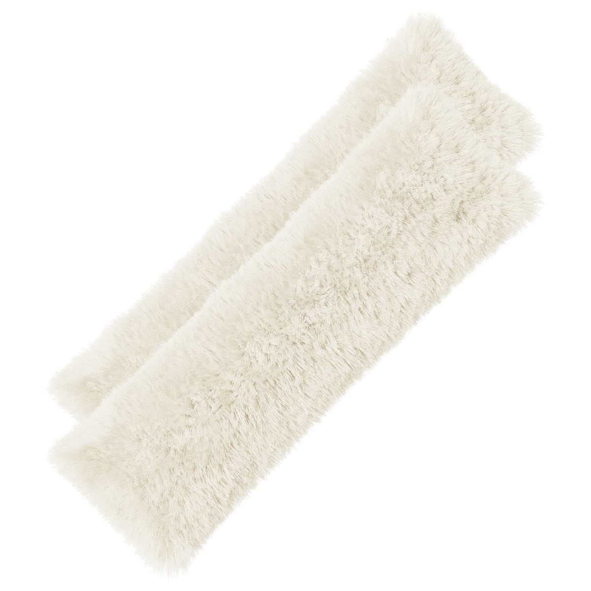 Cushion Cover 2 pcs HEERLEN White 40 x 145 cm PV Fleece