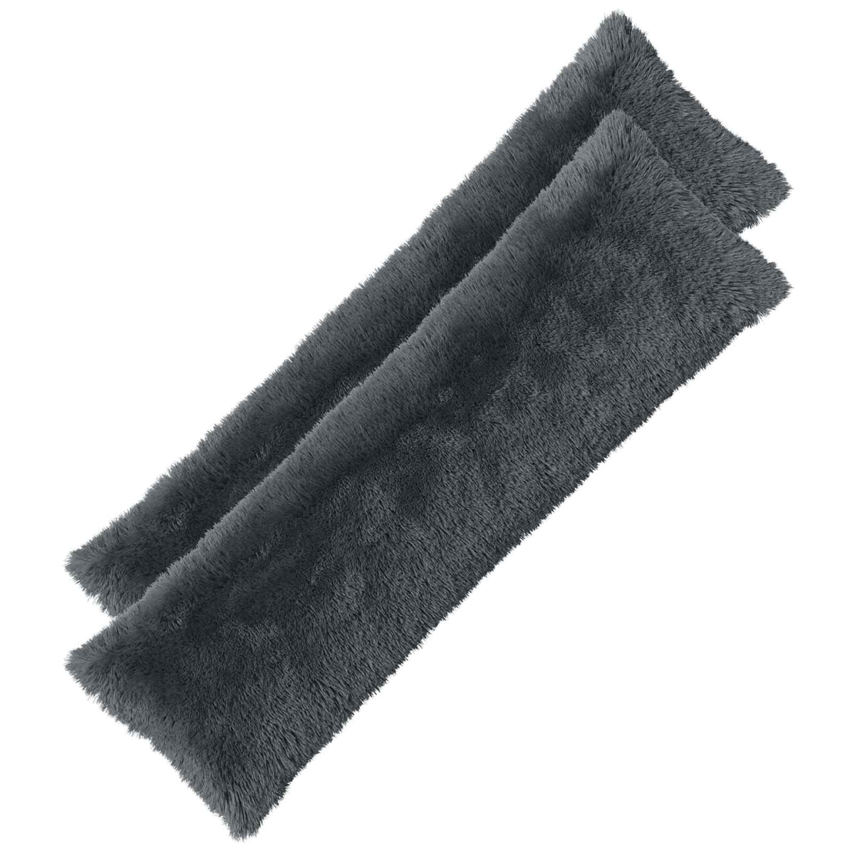 Cushion Cover 2 pcs HEERLEN Anthracite 40 x 145 cm PV Fleece