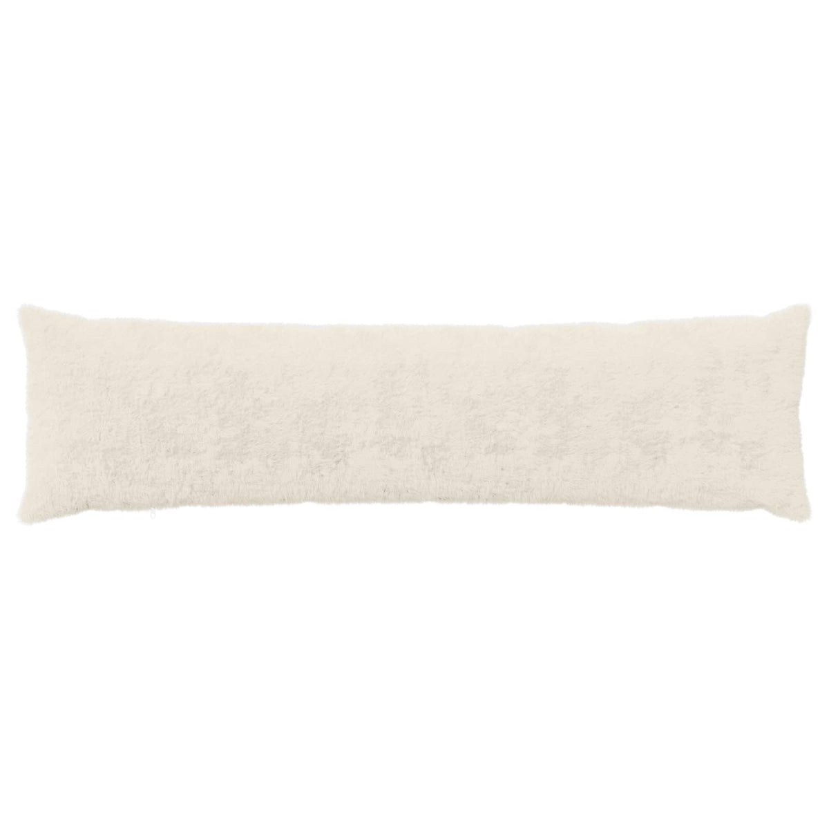 Cushion Cover 2 pcs HEERLEN White 40 x 145 cm Faux Rabbit Fur