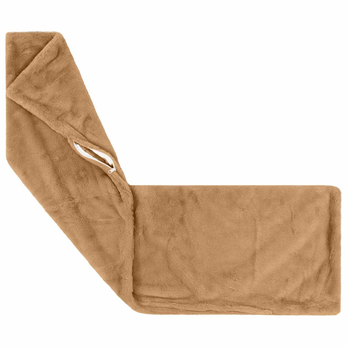 Cushion Cover 2 pcs HEERLEN Taupe 40 x 145 cm Faux Rabbit Fur
