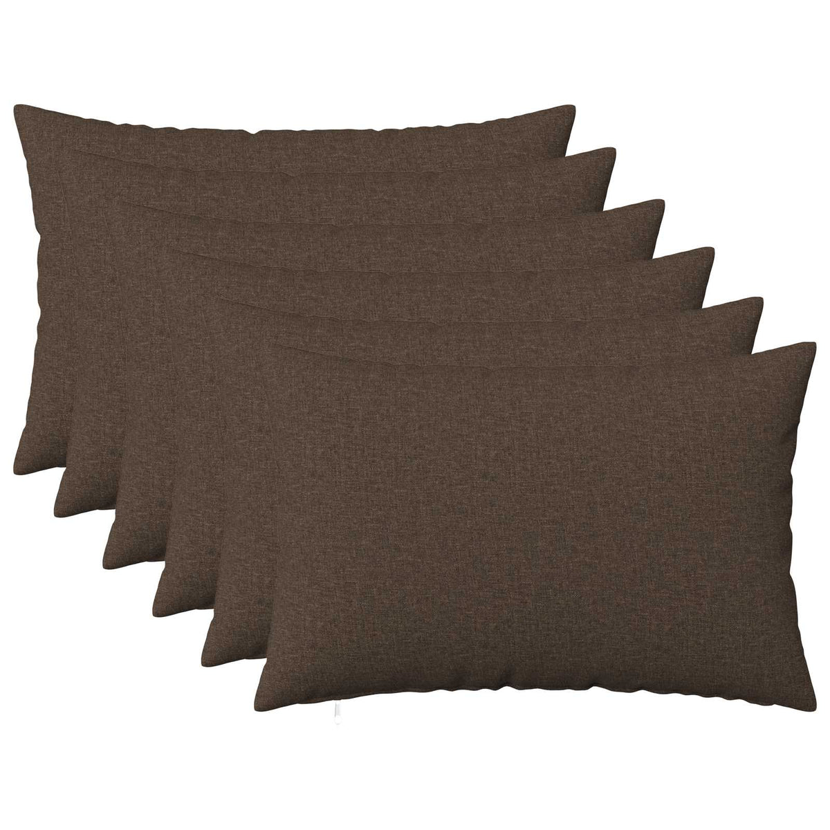 Cushion Cover 6 pcs HEERLEN Taupe 40 x 60 cm Fabric