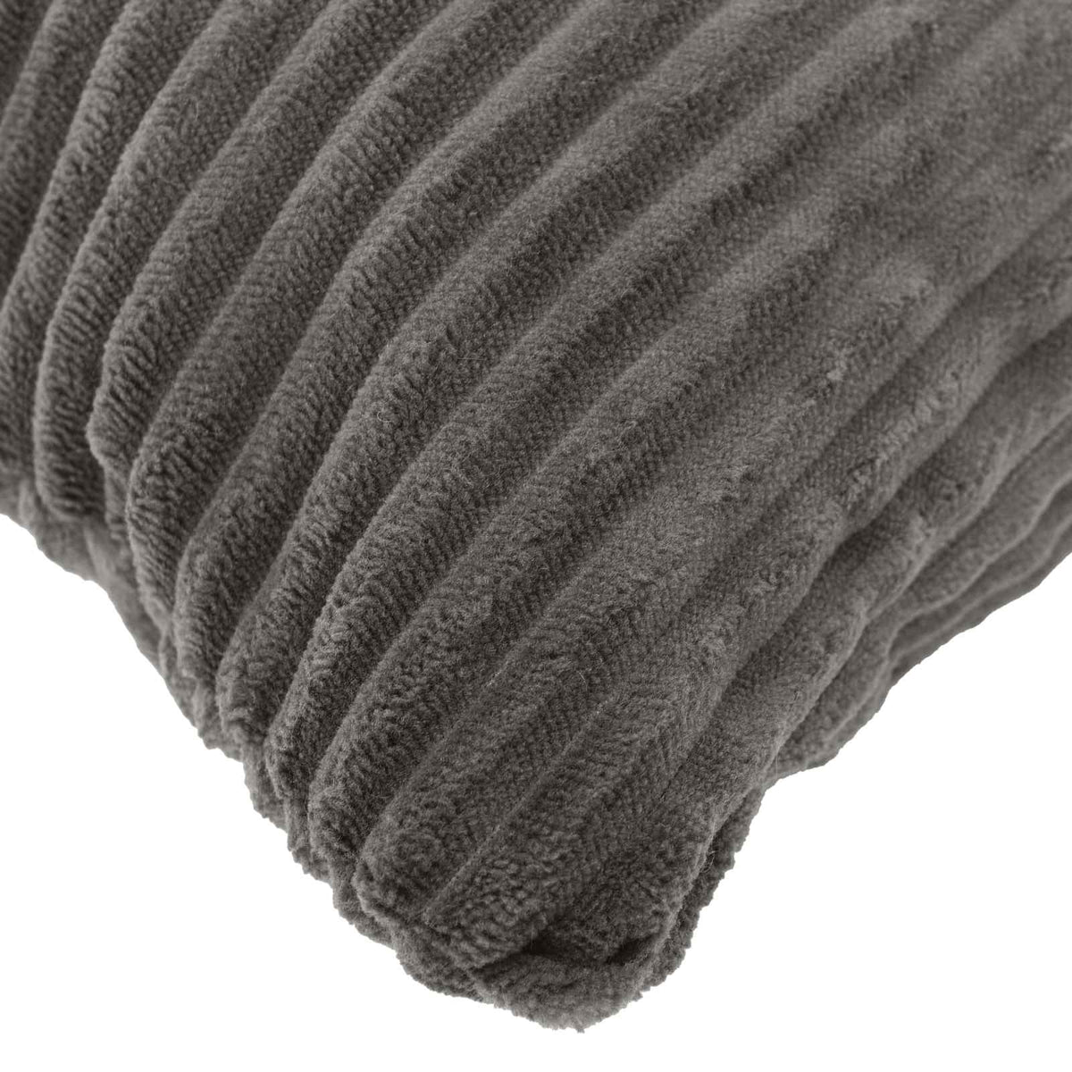 Cushion Cover 2 pcs HEERLEN Dark Grey 40 x 60 cm Corduroy