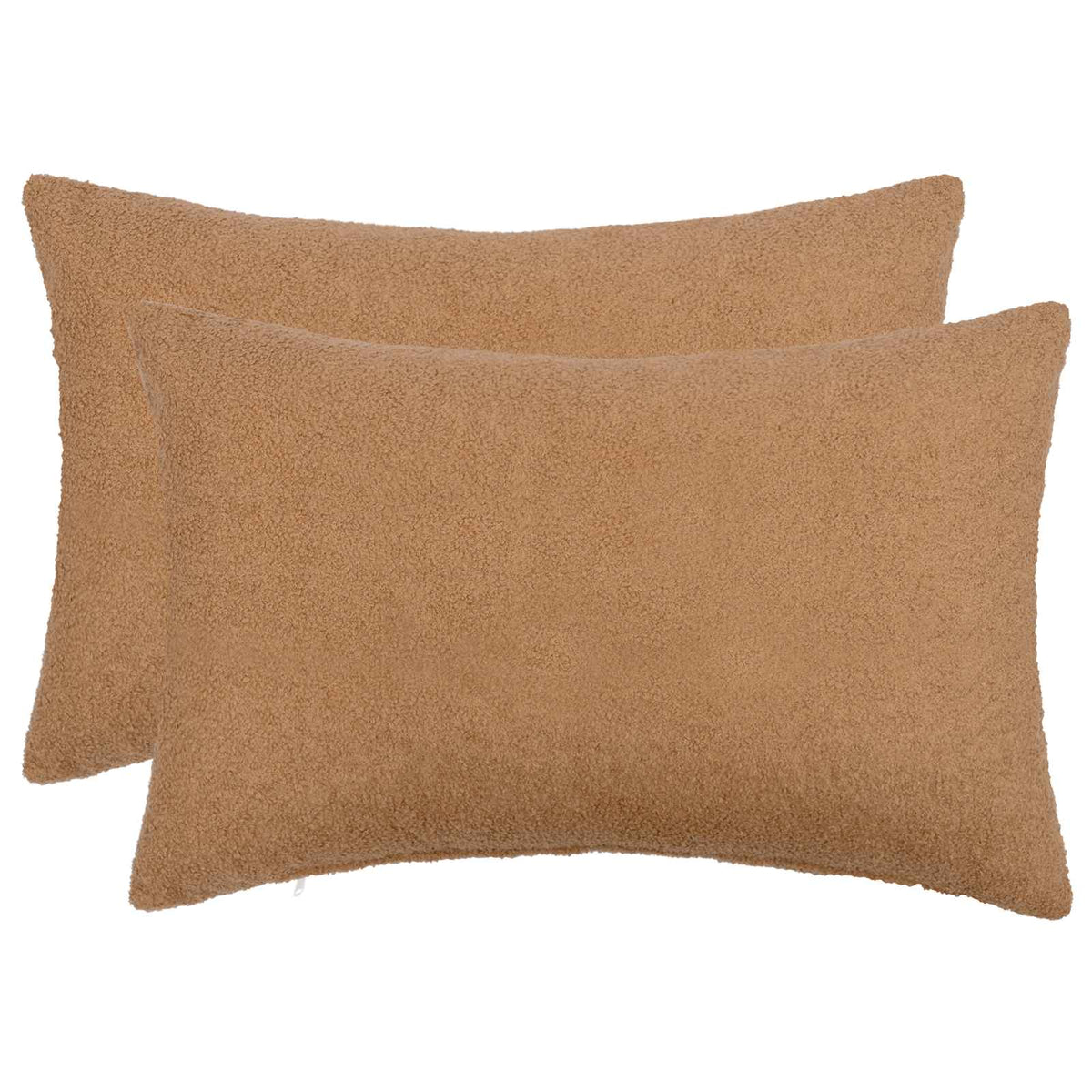 Cushion Cover 2 pcs HEERLEN Beige 40 x 60 cm Bouclé