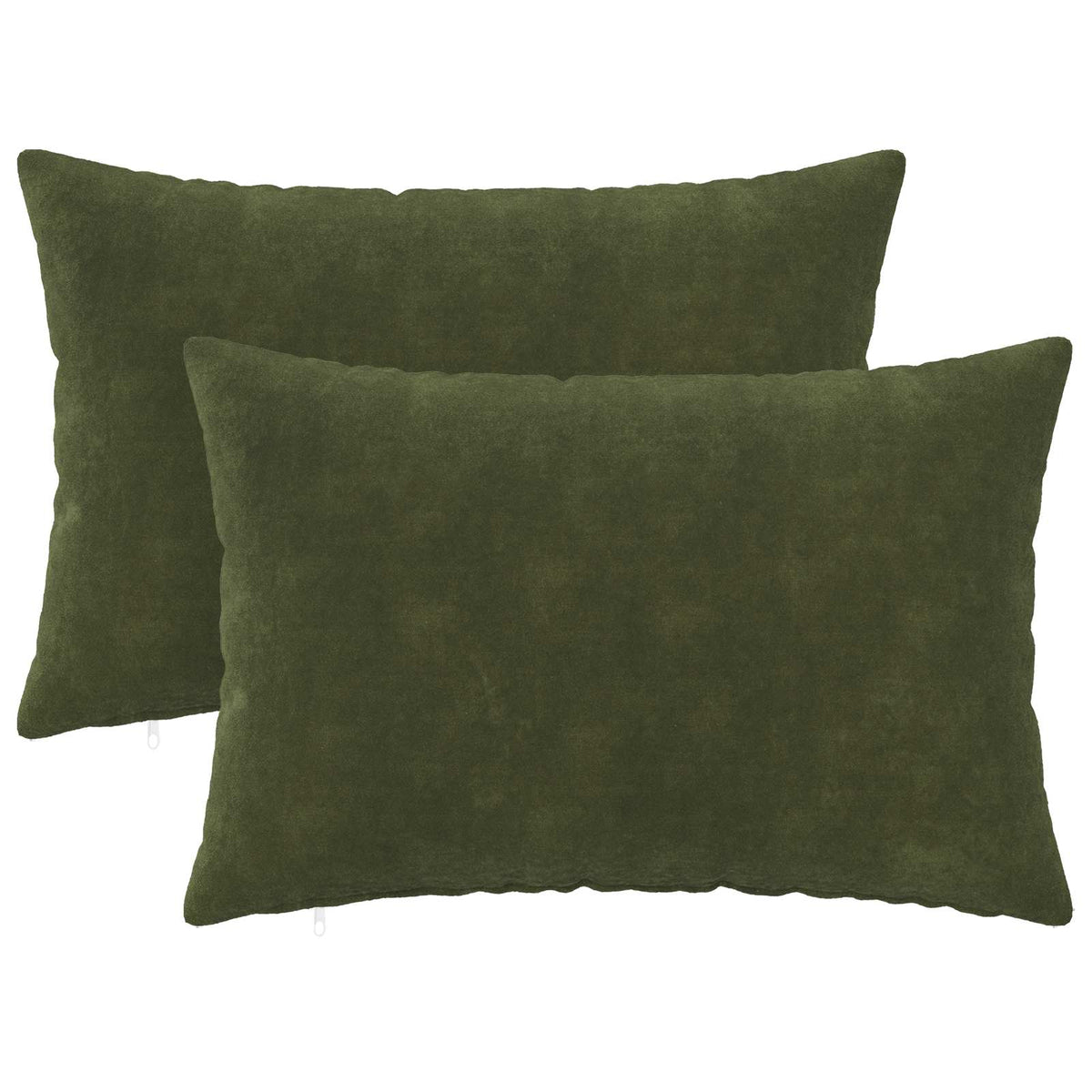Cushion Cover 2 pcs HEERLEN Green 40 x 60 cm Microfiber Fleece