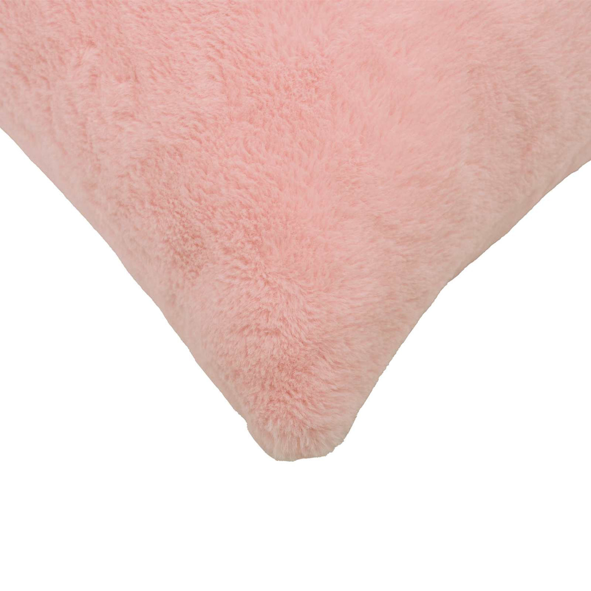 Cushion Cover 2 pcs HEERLEN Pink 40 x 60 cm Faux Rabbit Fur