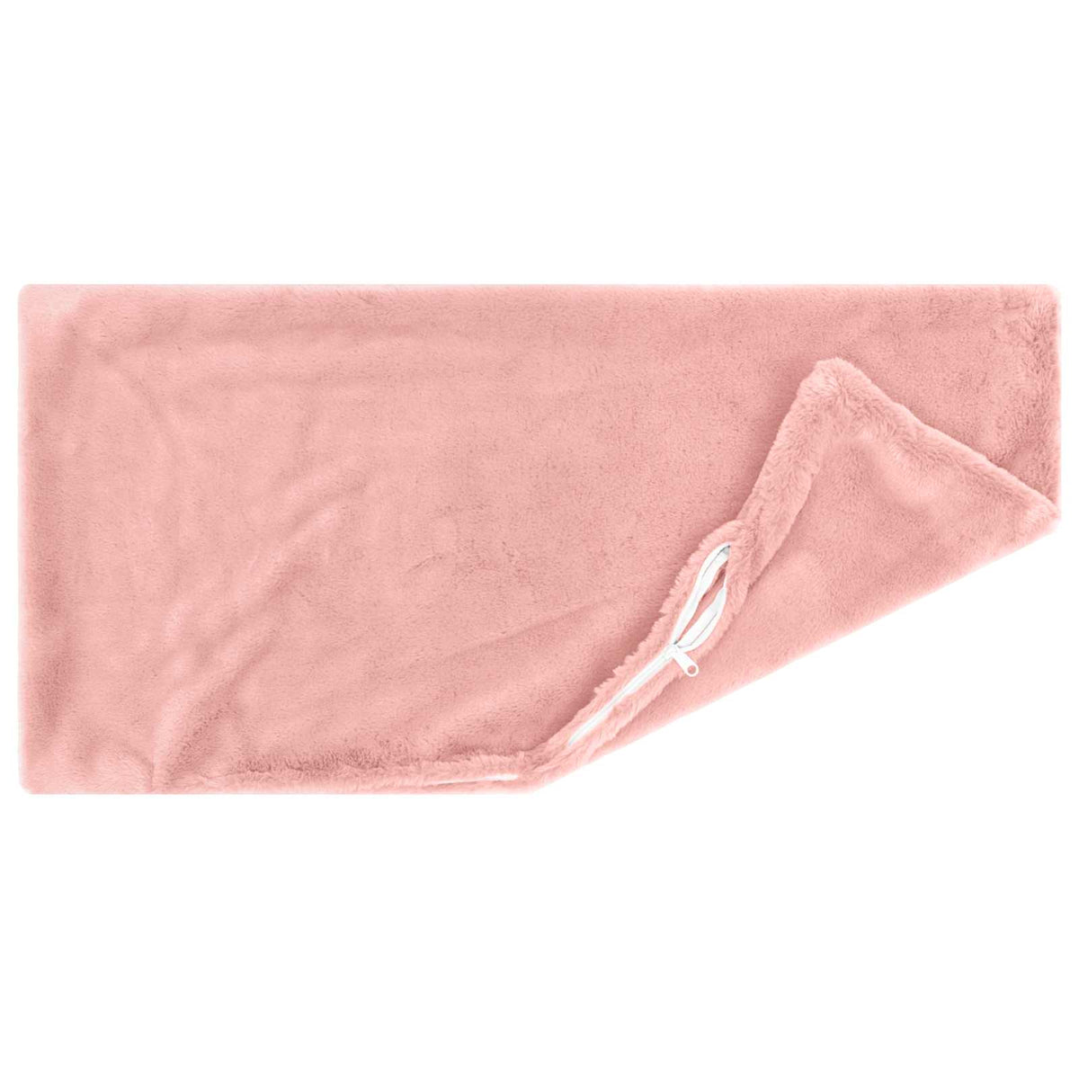 Cushion Cover 2 pcs HEERLEN Pink 40 x 60 cm Faux Rabbit Fur