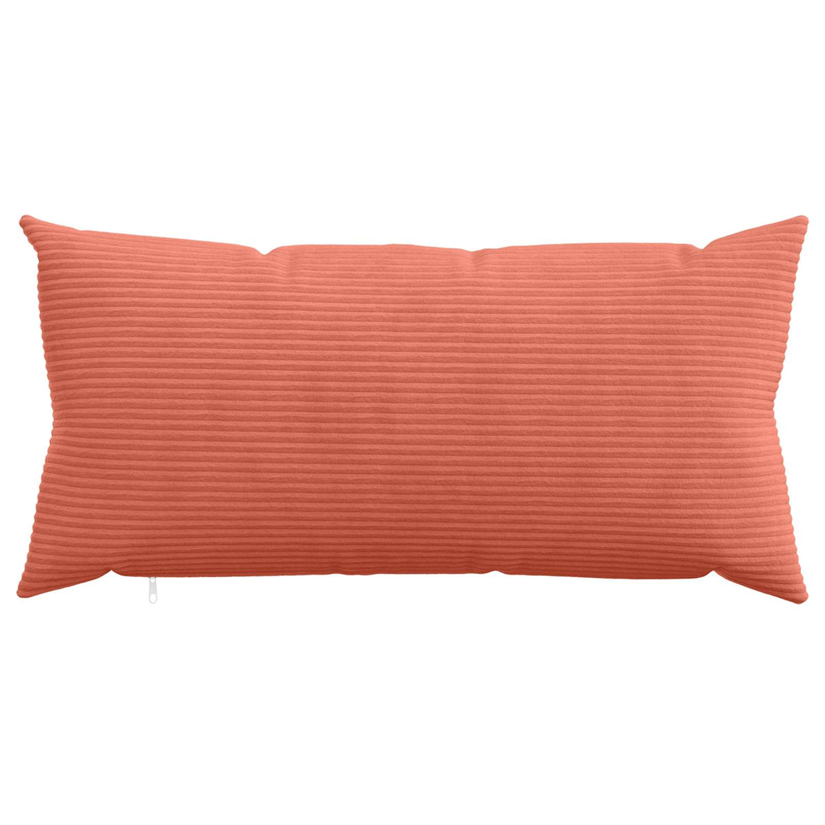 Cushion Cover 2 pcs HEERLEN Red Orange 40 x 70 cm Corduroy