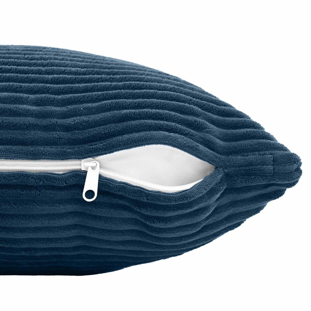 Cushion Cover 6 pcs HEERLEN Navy Blue 40 x 70 cm Corduroy