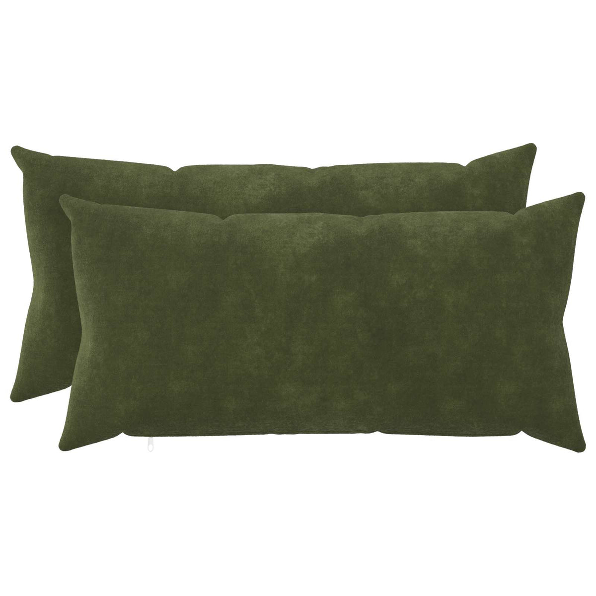 Cushion Cover 2 pcs HEERLEN Green 40 x 70 cm Microfiber Fleece