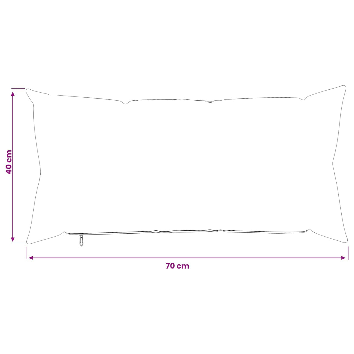Cushion Cover 2 pcs HEERLEN Green 40 x 70 cm Microfiber Fleece