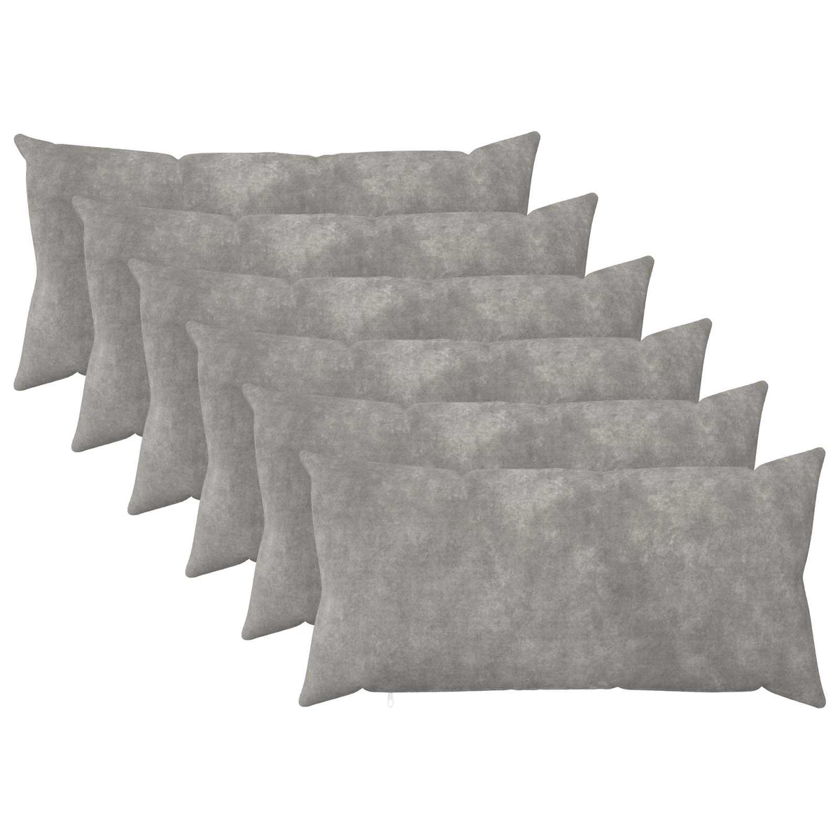 Cushion Cover 6 pcs HEERLEN Light Grey 40 x 70 cm