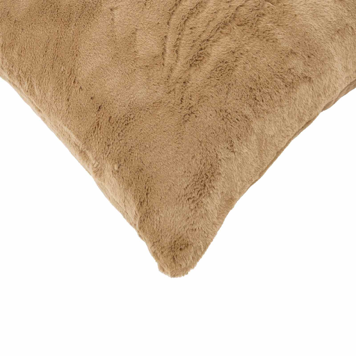 Cushion Cover 6 pcs HEERLEN Taupe 40 x 70 cm Faux Rabbit Fur