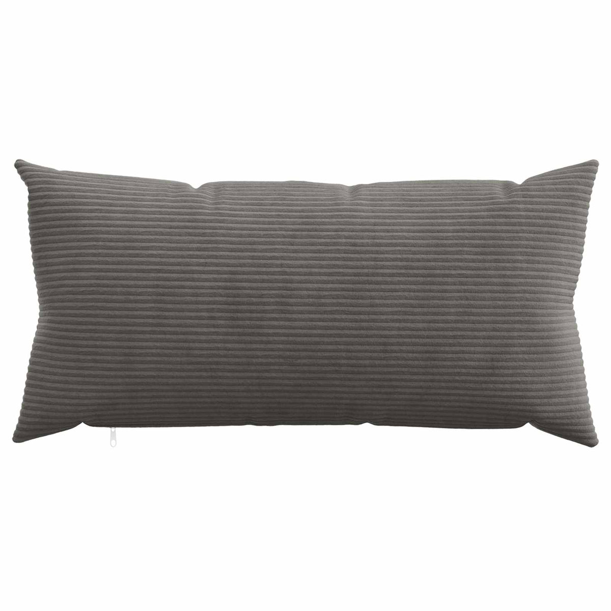 Cushion Cover 12 pcs HEERLEN Dark Grey 40 x 80 cm Corduroy