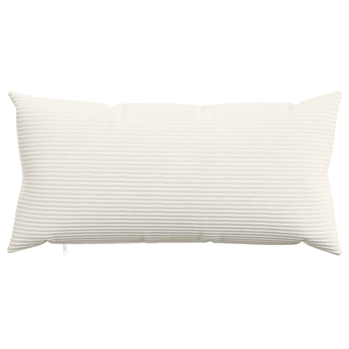 Cushion Cover 12 pcs HEERLEN Cream 40 x 80 cm Corduroy