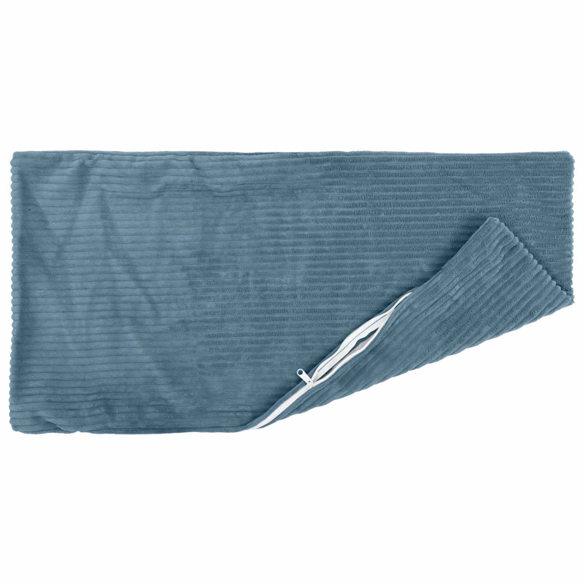 Cushion Cover 12 pcs HEERLEN Blue 40 x 80 cm Corduroy