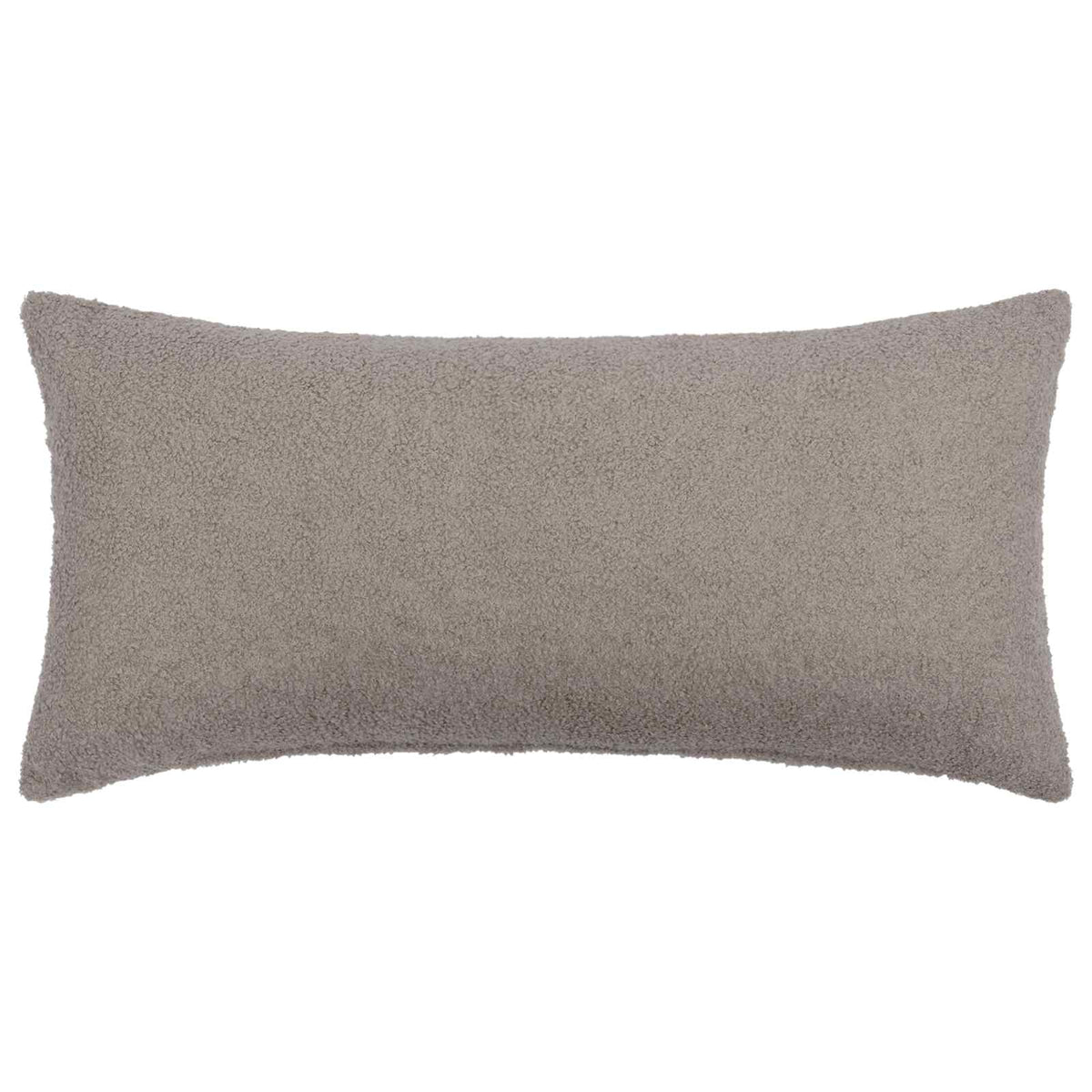 Cushion Cover 12 pcs HEERLEN Light Grey 40 x 80 cm Bouclé
